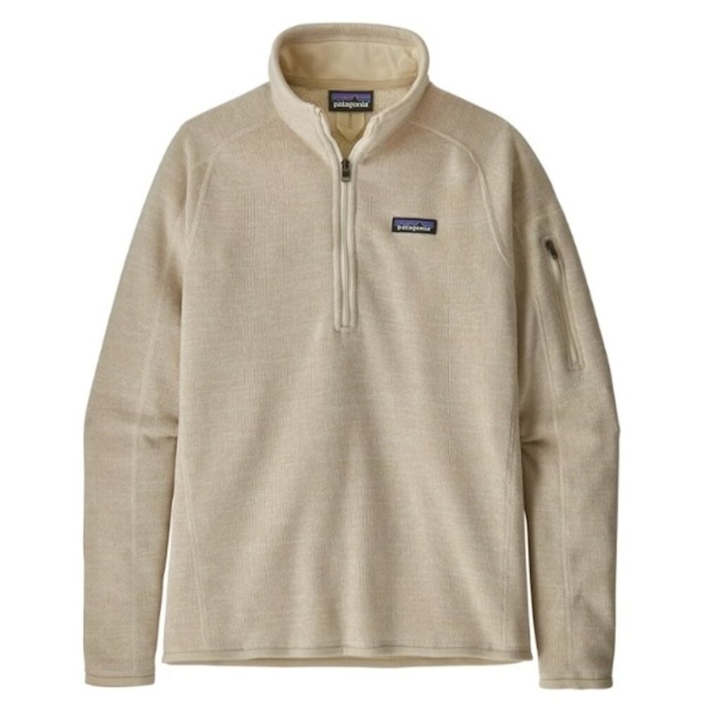 Patagonia Women's Better Sweater 1/4 - Zip Pullover in Oyster White, Size M
